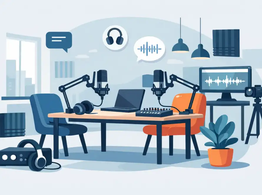 Guía de sala de podcast para grabar mejor