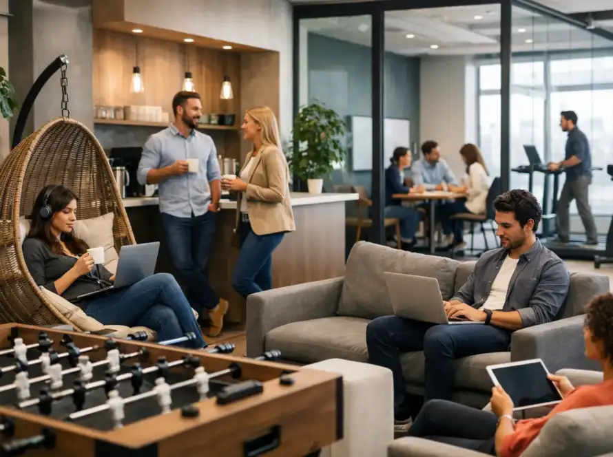 Mejores amenidades en oficinas flexibles